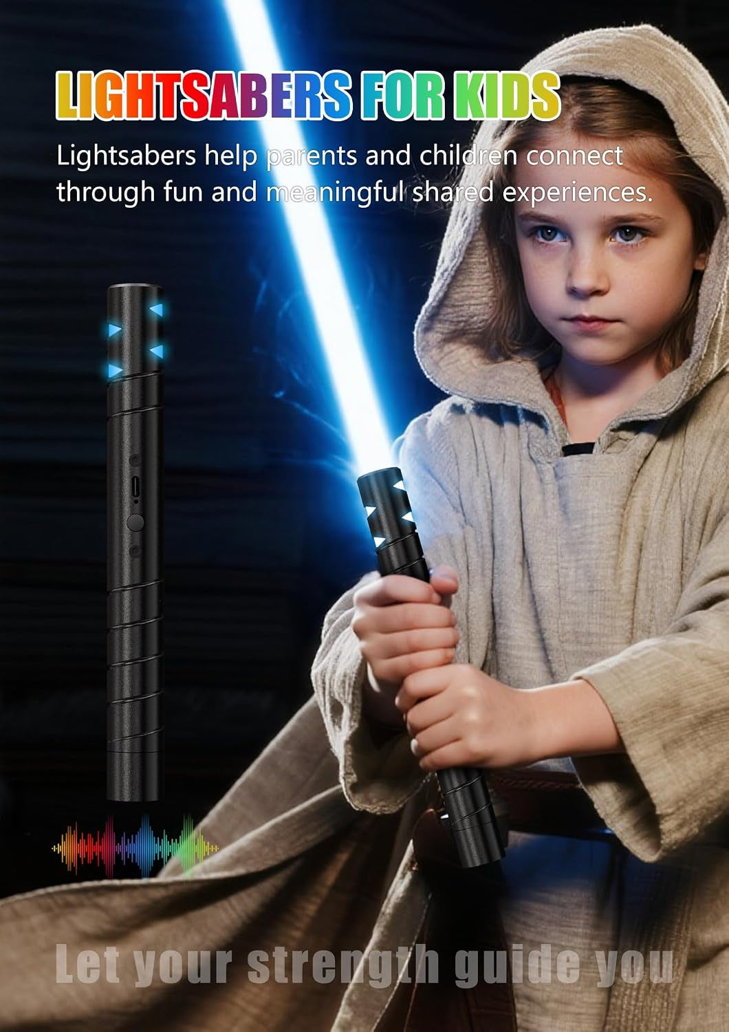 Lightsaber, Light Saber for Kids, 20 RGB Colors, 4 FX Sound Modes