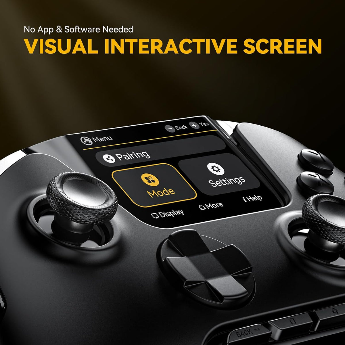 one Interactive Screen Wireless Gaming Controller (Black)
