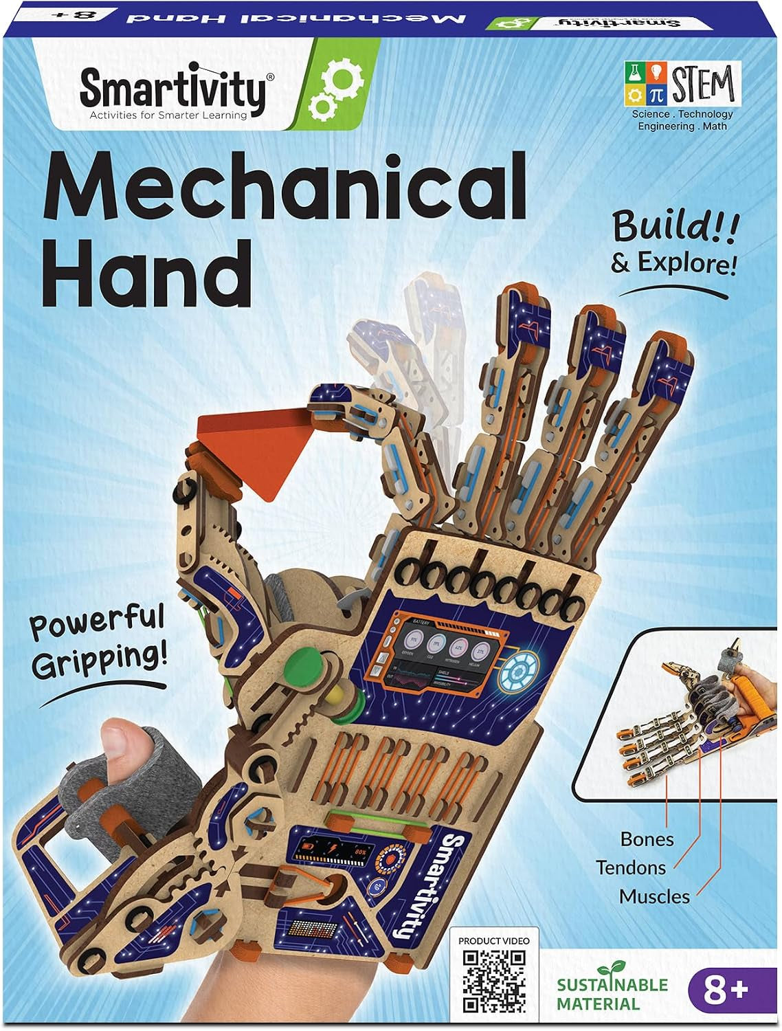 Robotic Mechanical Hand STEM Toy for Kids 8-14
