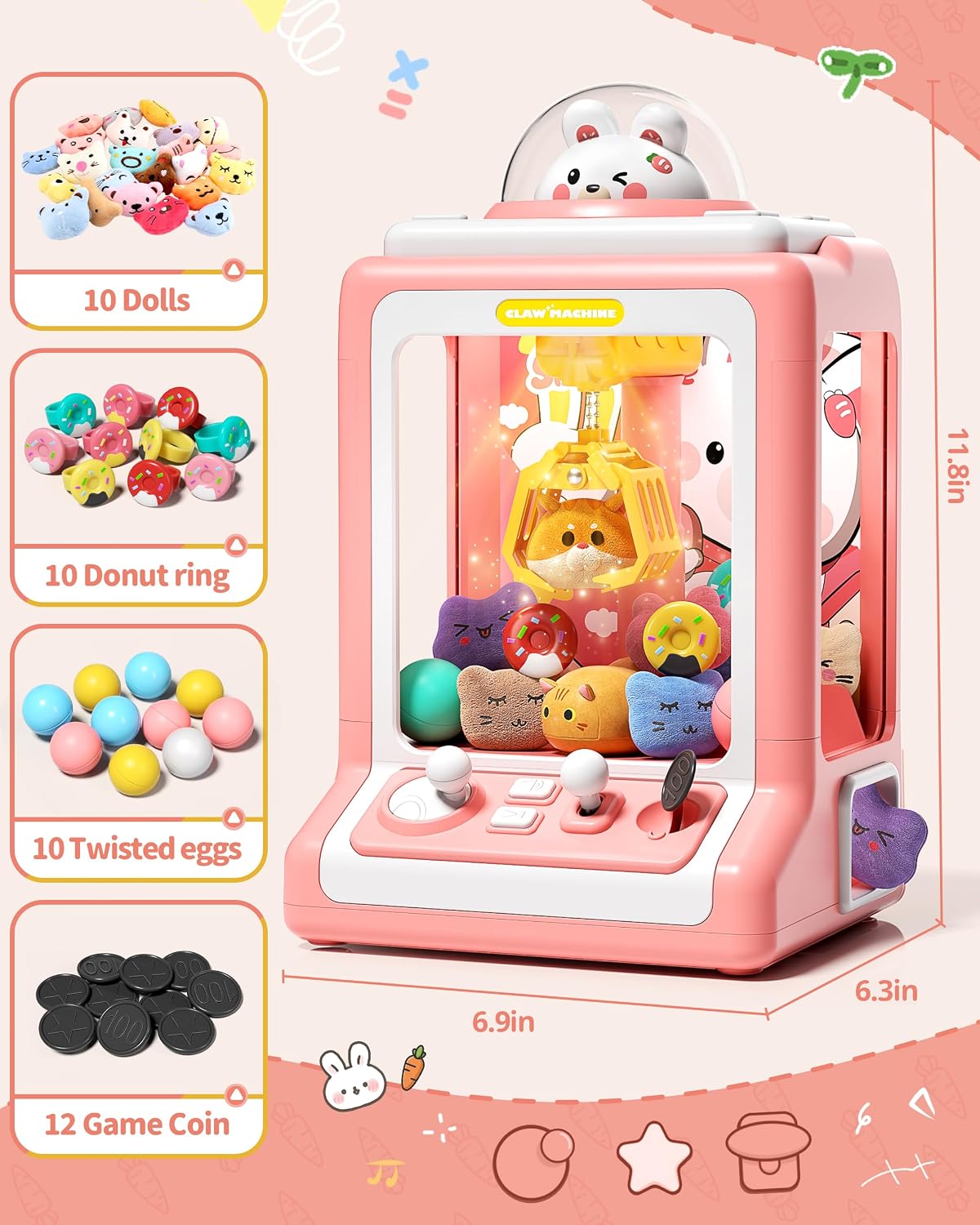 ClawCade Mini Claw Machine for Kids