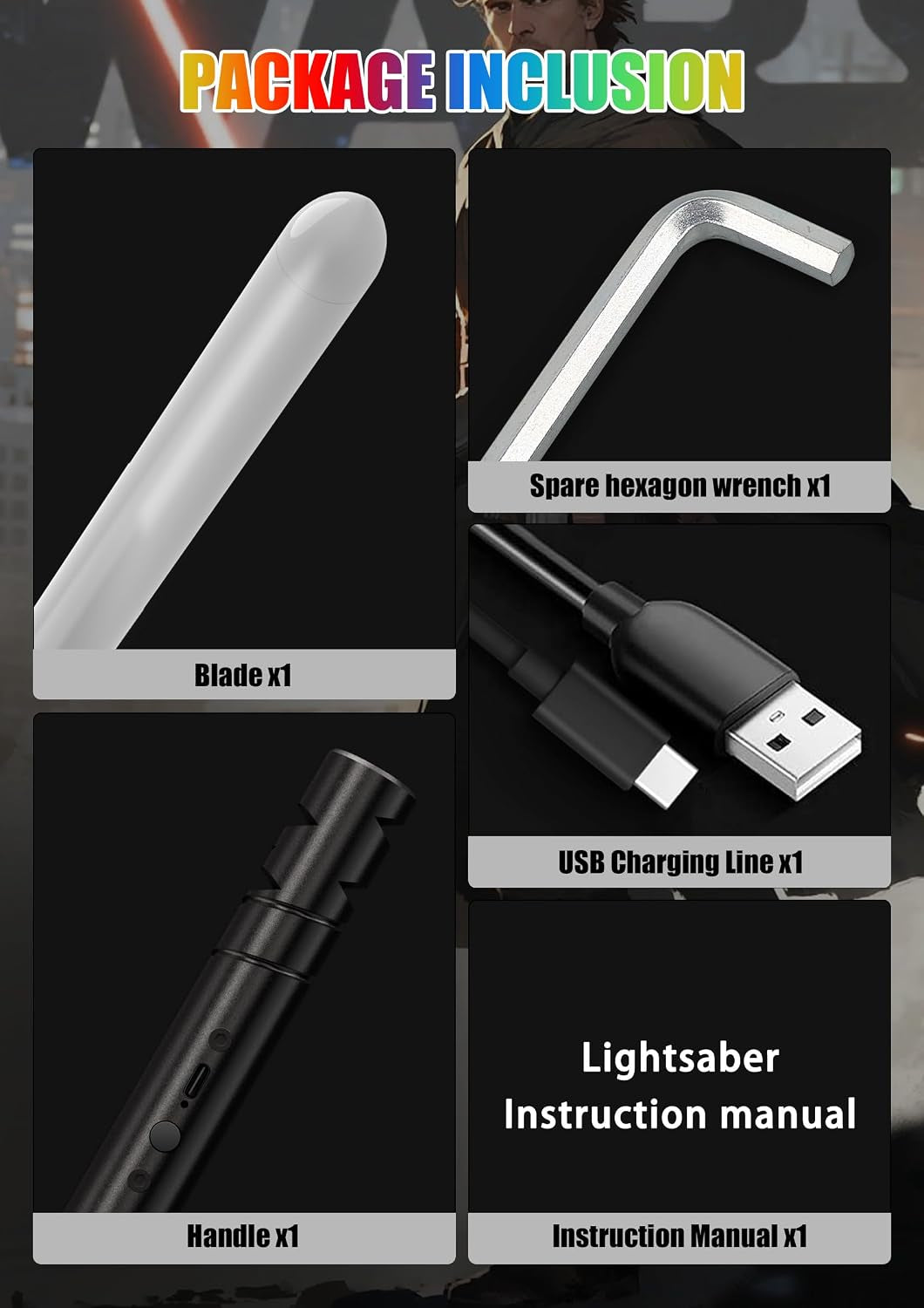 Lightsaber, Light Saber for Kids, 20 RGB Colors, 4 FX Sound Modes