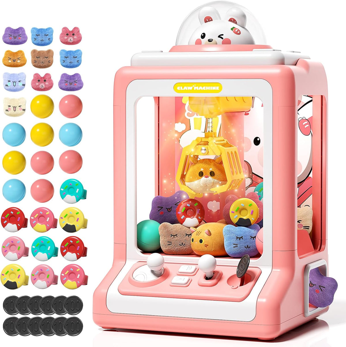 Mini Claw Machine for Kids, Coin-Operated