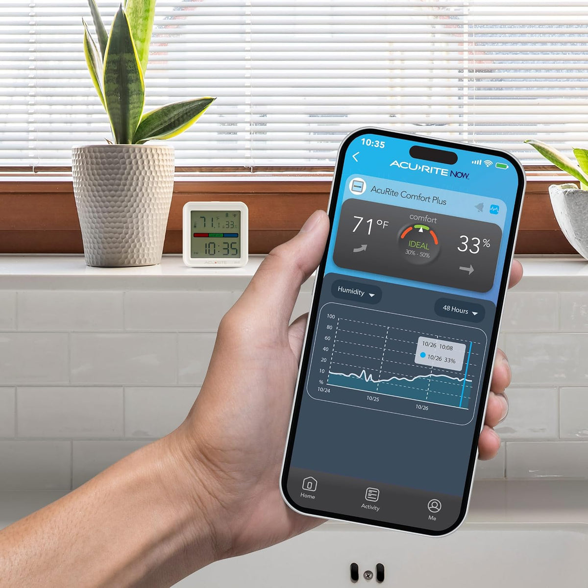 (17017M) Smart Wi-Fi Indoor Comfort Meter for Temperature/Humidity