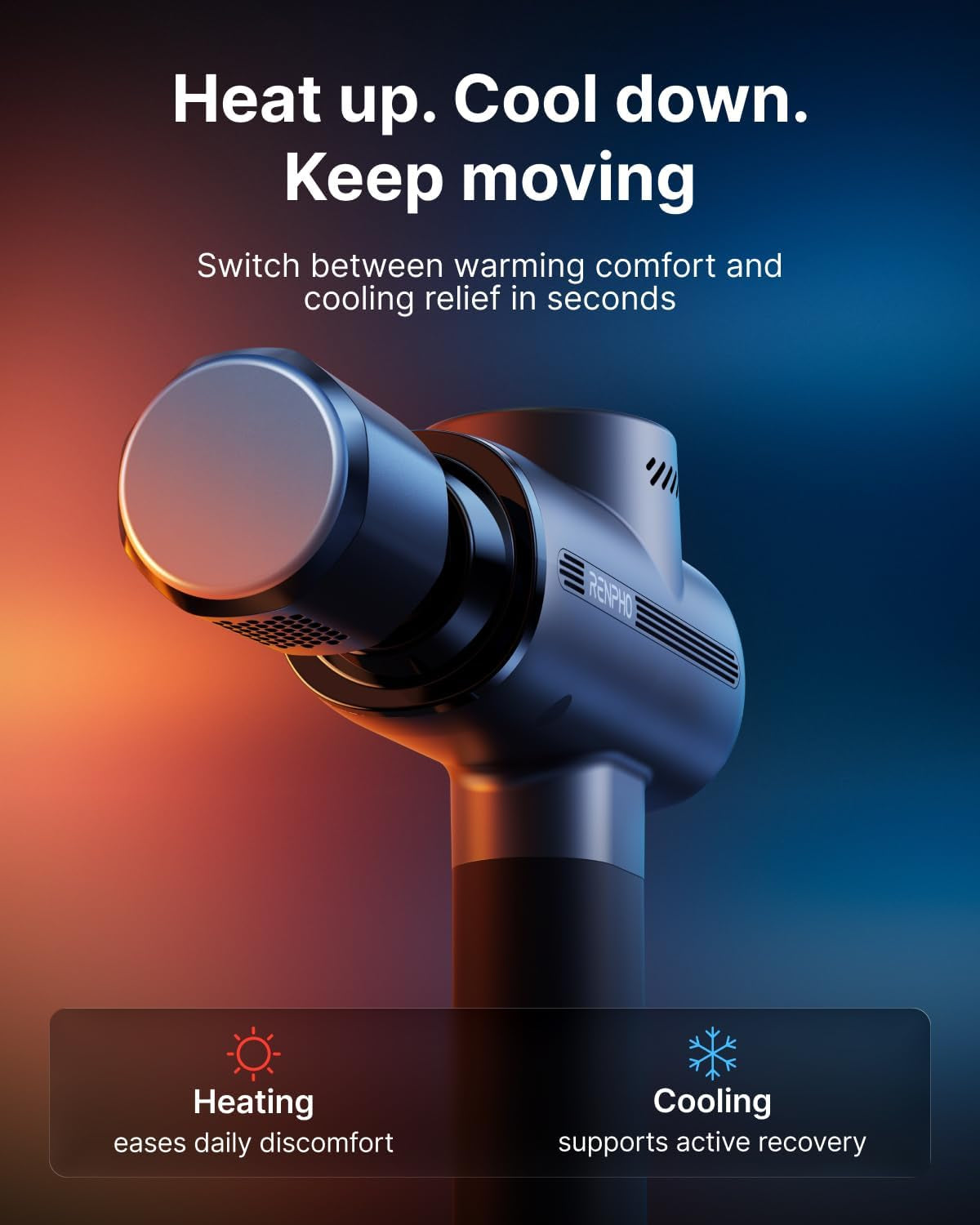 Active Thermacool 2 Massage Gun with Intuitive Heat and Cold Control