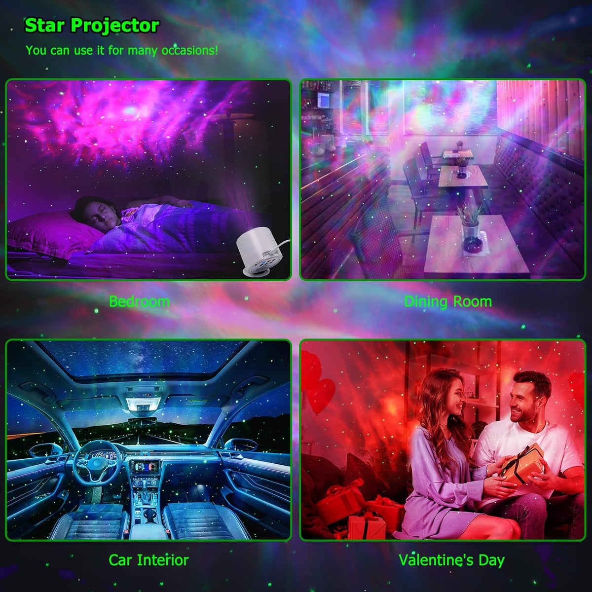 Galaxy Projector,Star Projector with Timer and Remote Control for Adults Bedroom Decoration, Party,Star Night Light