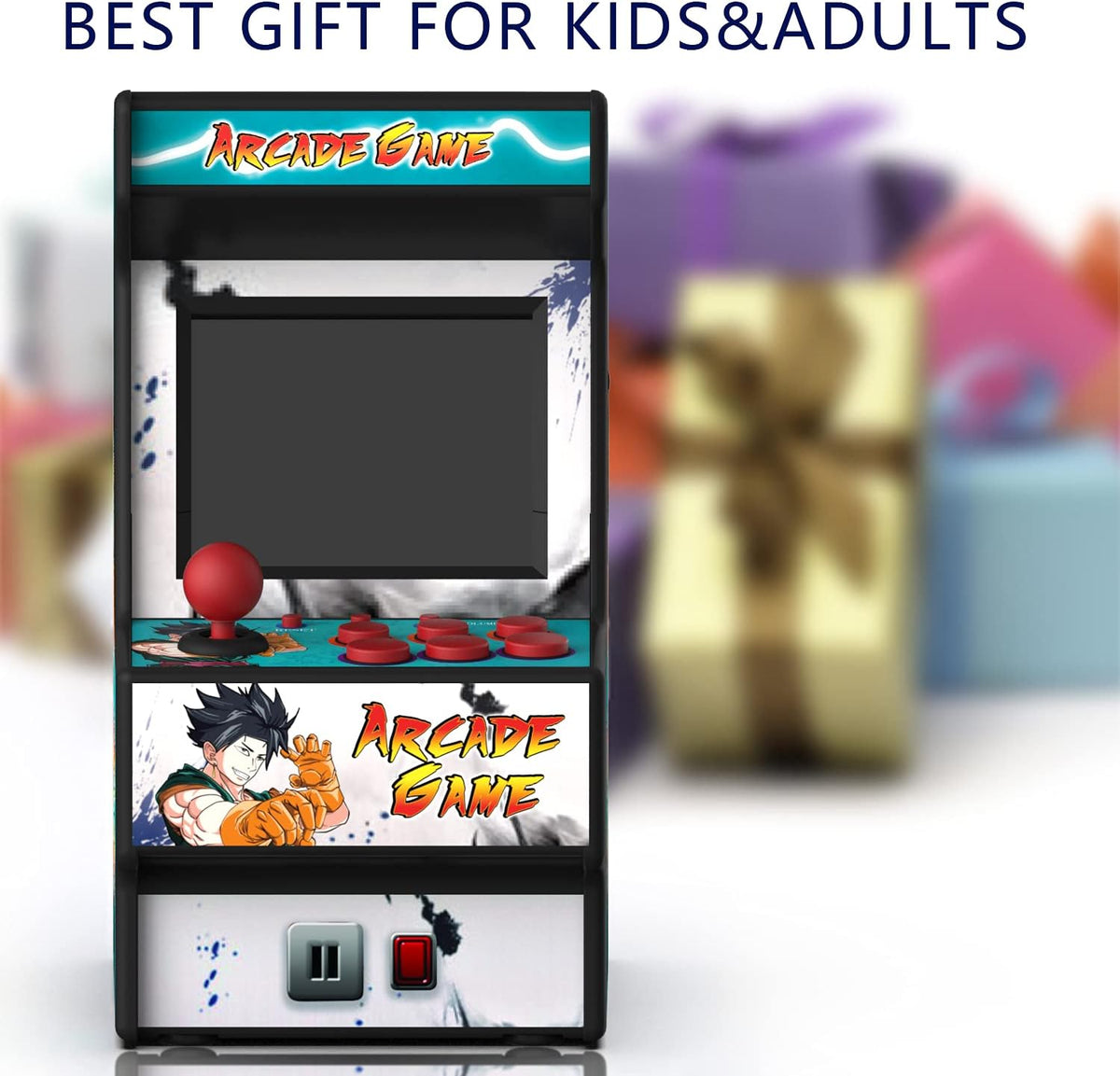 Mini Arcade Machine, Built in 156 Classic Retro Games, 2.8 Inch Screen