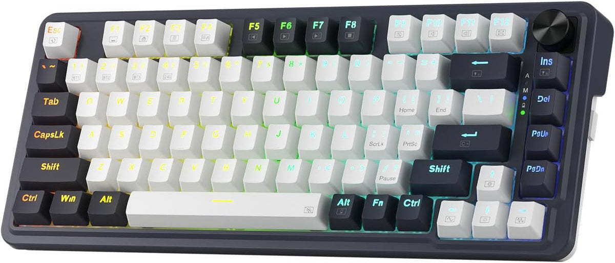 K673 PRO Wireless 81-Key RGB Gasket Gaming Keyboard, Scroll Knob