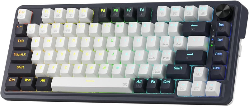 K673 PRO Wireless 81-Key RGB Gasket Gaming Keyboard, Scroll Knob