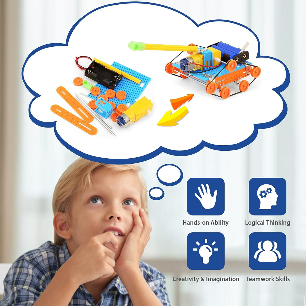 STEM Kits for Kids Crafts 6-8 8-12, Boys Gifts Toys for 6 7 8 Year Old Boy