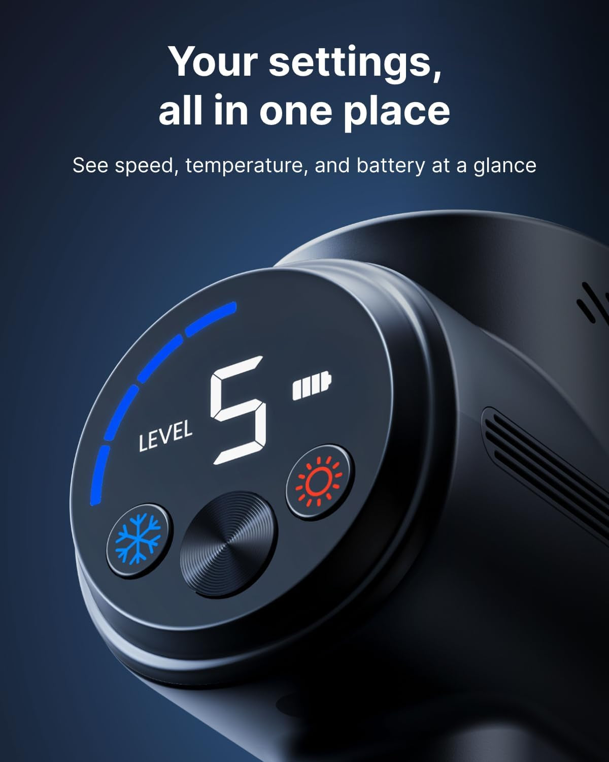 Active Thermacool 2 Massage Gun with Intuitive Heat and Cold Control