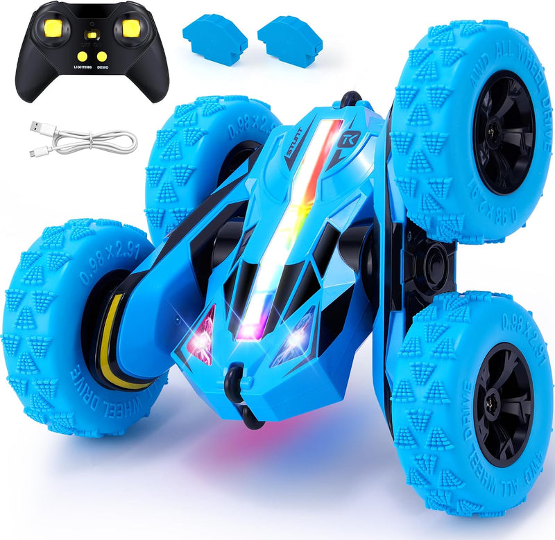 Remote Control Car Rc Flip Stunt Cars Toys Gifts for Kids Ages 6+