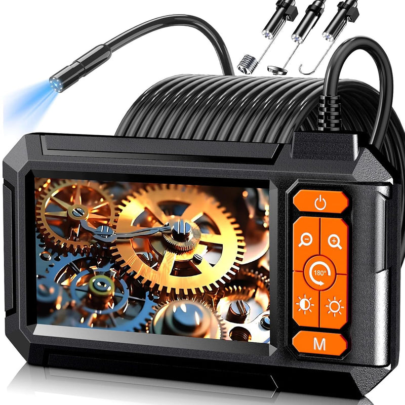 Endoscope Camera with Light, 1080P HD Borescope