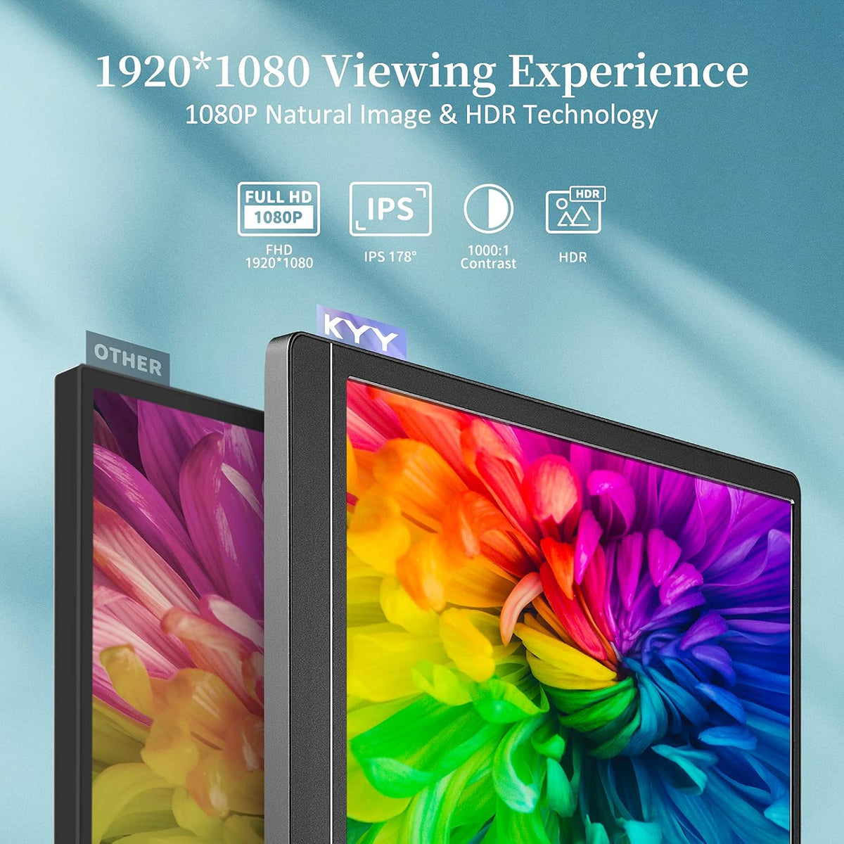 ViewGo 15.6in 1080p Portable USB-C Monitor view 3