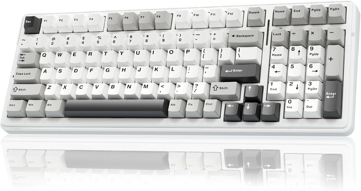 F99 Wireless Mechanical Keyboard,Tri-Mode Bt5.0/2.4Ghz/Usb-C Hot Swappable Custom Keyboard,Pre-Lubed Linear Switches,Rgb Backlit Computer Gaming Keyboards for Pc/Tablet/Ps/Xbox