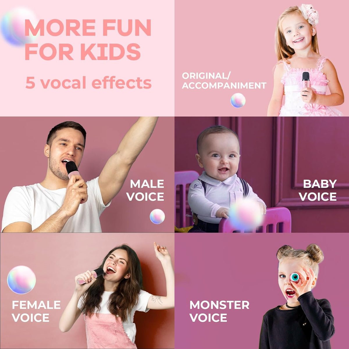 Karaoke Machine for Kids Adults, Birthday Gifts for Girls 3-12 Year Old