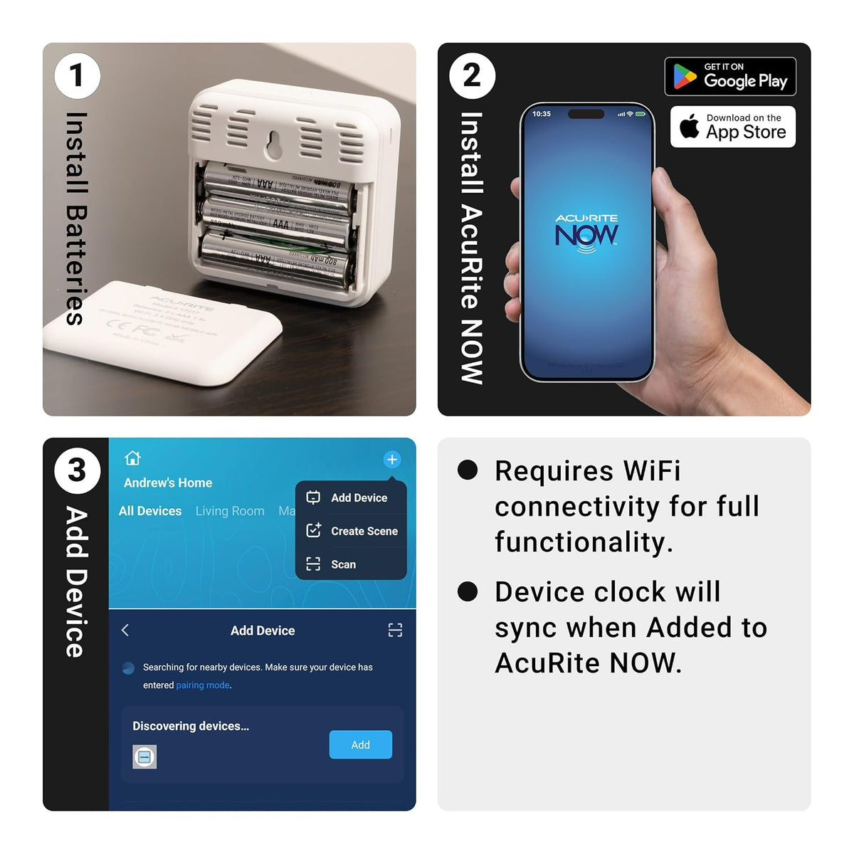 (17017M) Smart Wi-Fi Indoor Comfort Meter for Temperature/Humidity