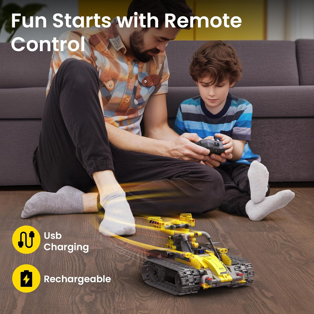 STEM Robot Building Kit with Remote Control Gifts for Boys 8-13