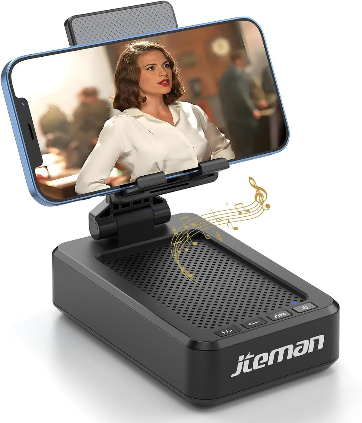 Cell Phone Stand with Bluetooth Speaker,Birthday Gifts for Men Women