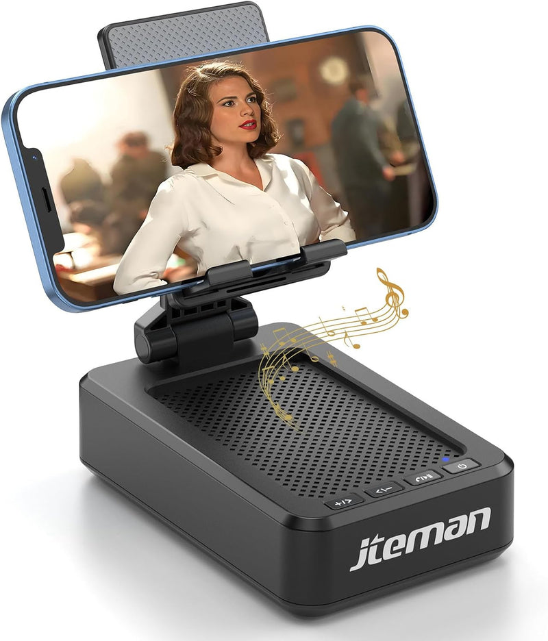 Cell Phone Stand with Bluetooth Speaker,Birthday Gifts for Men Women