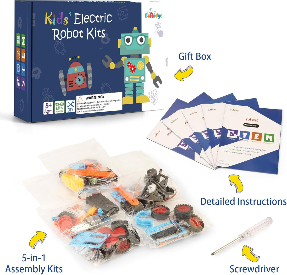 STEM Kits for Kids Crafts 6-8 8-12, Boys Gifts Toys for 6 7 8 Year Old Boy
