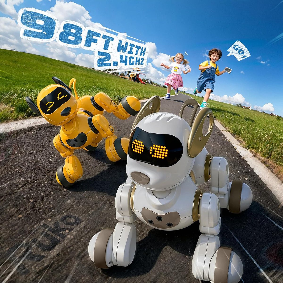 18011 Smart Robot Dog, Interactive Puppy Pet with 30 LED Expressions