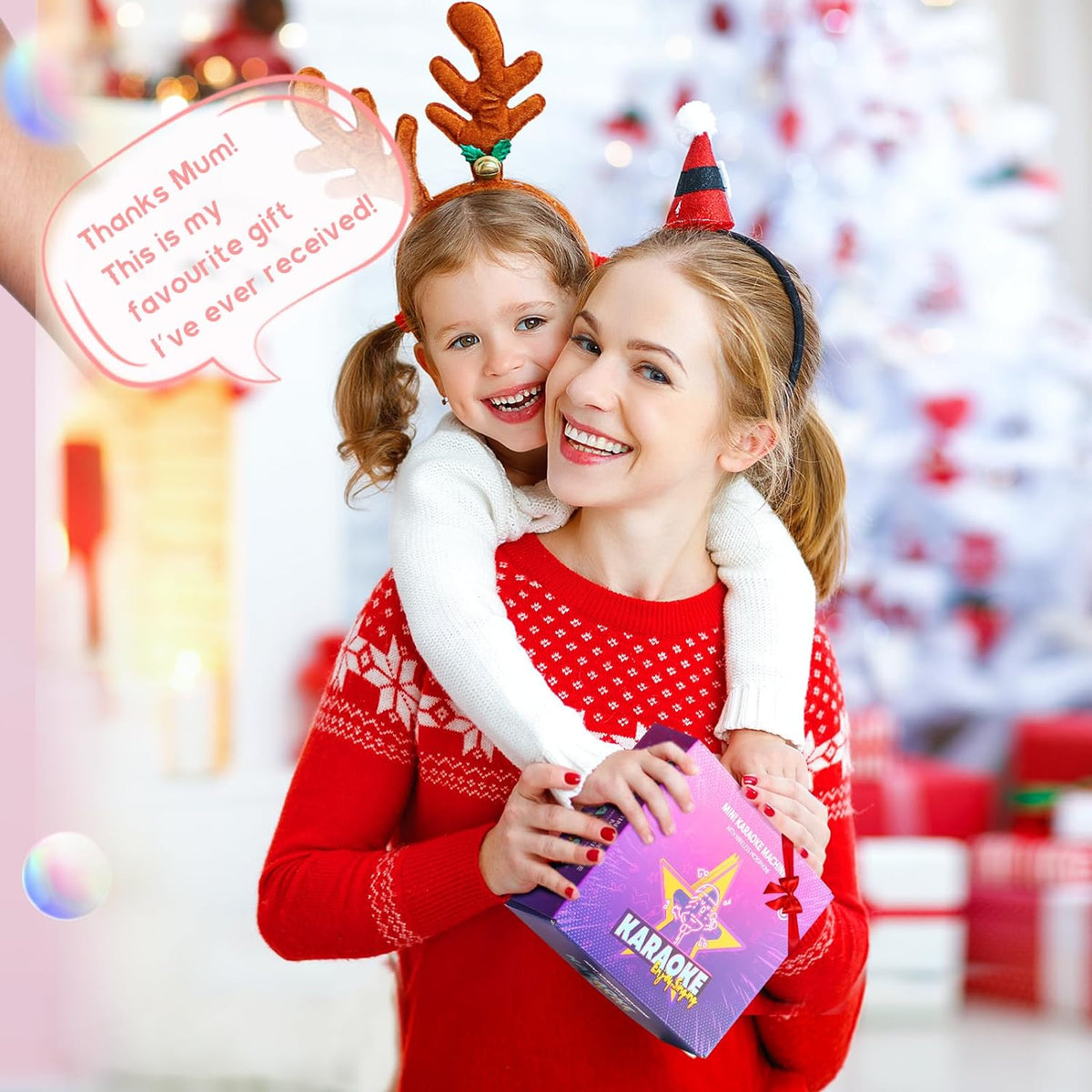 Karaoke Machine for Kids Adults, Birthday Gifts for Girls 3-12 Year Old